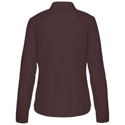 JESSICA - LADIES' LONG-SLEEVED SHIRT - Brown - Additional