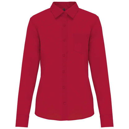 JESSICA - LADIES' LONG-SLEEVED SHIRT - Classic Red - Main
