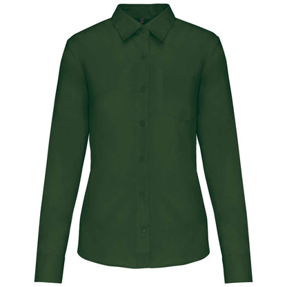 JESSICA - LADIES' LONG-SLEEVED SHIRT - Forest Green - Main