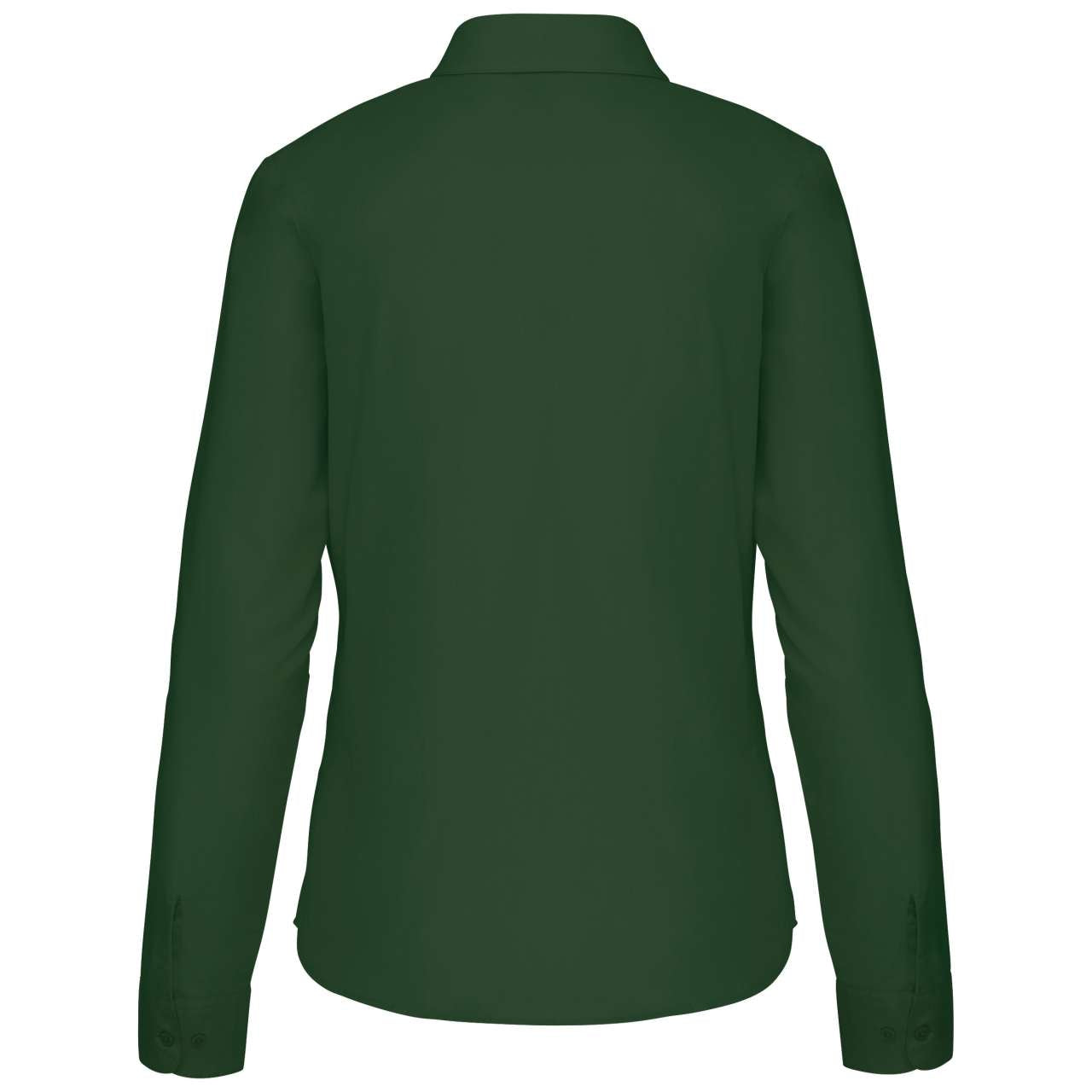 JESSICA - LADIES' LONG-SLEEVED SHIRT - Forest Green - Additional