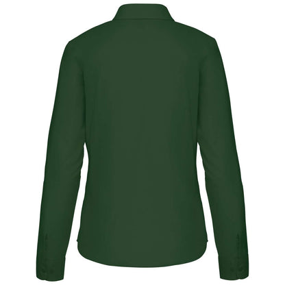 JESSICA - LADIES' LONG-SLEEVED SHIRT - Forest Green - Additional