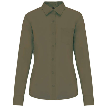 JESSICA - LADIES' LONG-SLEEVED SHIRT - Light Khaki - Main