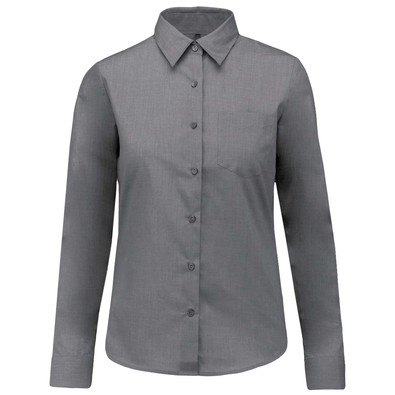 JESSICA - LADIES' LONG-SLEEVED SHIRT - Marl Storm Grey - Main