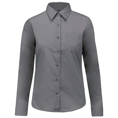 JESSICA - LADIES' LONG-SLEEVED SHIRT - Marl Storm Grey - Main