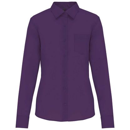 JESSICA - LADIES' LONG-SLEEVED SHIRT - Purple - Main