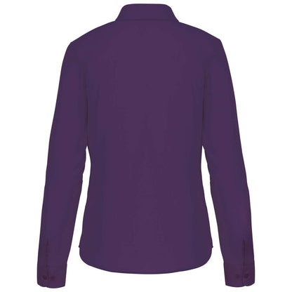 JESSICA - LADIES' LONG-SLEEVED SHIRT - Purple - Additional