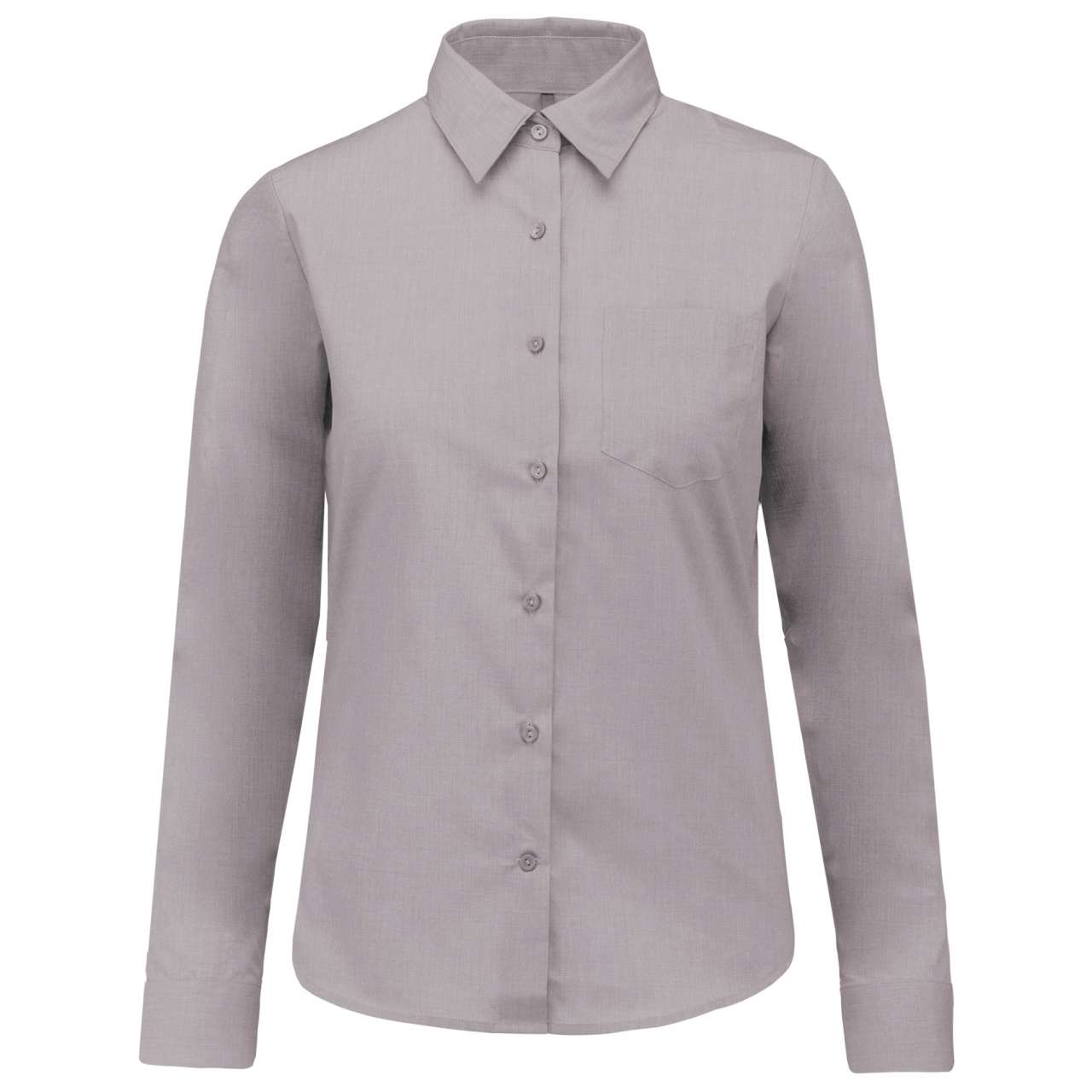 JESSICA - LADIES' LONG-SLEEVED SHIRT - Silver - Main