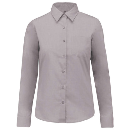 JESSICA - LADIES' LONG-SLEEVED SHIRT - Silver - Main