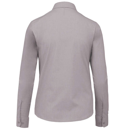 JESSICA - LADIES' LONG-SLEEVED SHIRT - Silver - Additional
