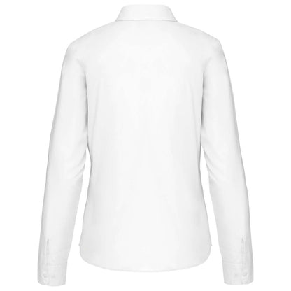 JESSICA - LADIES' LONG-SLEEVED SHIRT - White - Additional