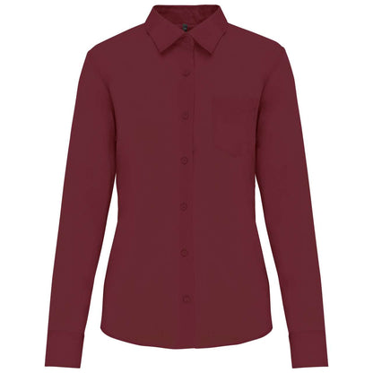 JESSICA - LADIES' LONG-SLEEVED SHIRT - Wine - Main