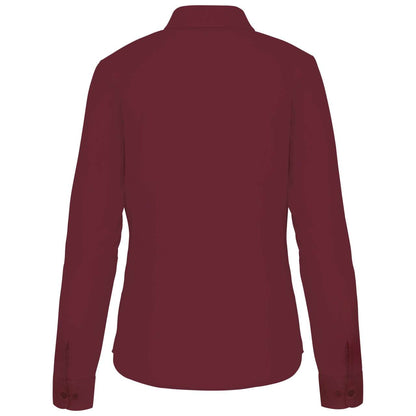 JESSICA - LADIES' LONG-SLEEVED SHIRT - Wine - Additional