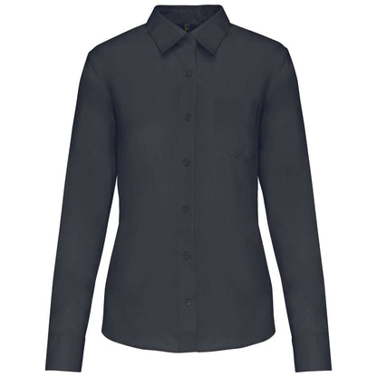 JESSICA - LADIES' LONG-SLEEVED SHIRT - Zinc - Main