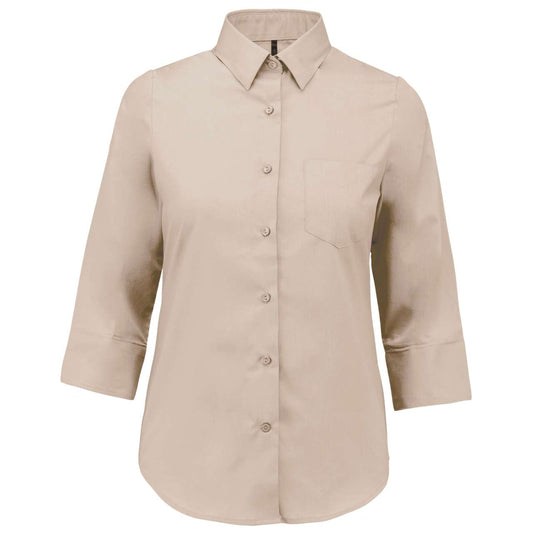LADIES' 3/4 SLEEVED SHIRT - Angora - Main