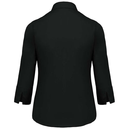 LADIES' 3/4 SLEEVED SHIRT - Black - Additional