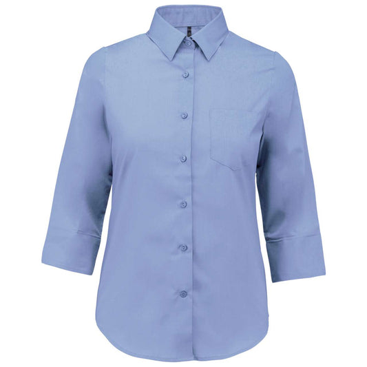 LADIES' 3/4 SLEEVED SHIRT - Bright Sky - Main
