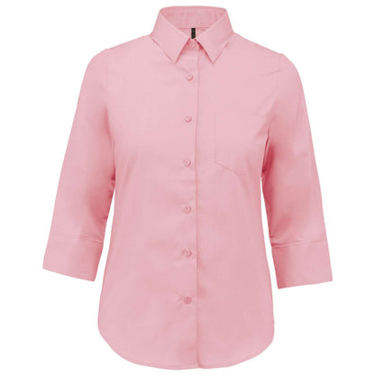 LADIES' 3/4 SLEEVED SHIRT - Pale Pink - Main