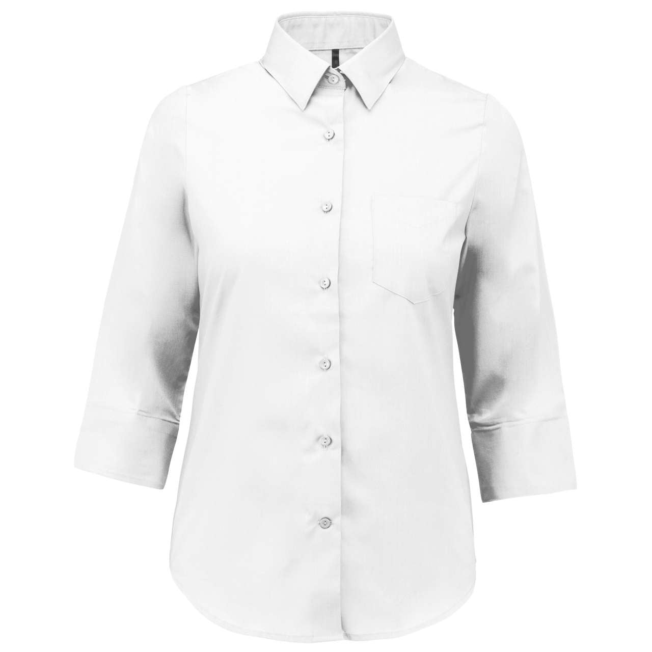 LADIES' 3/4 SLEEVED SHIRT - White - Main