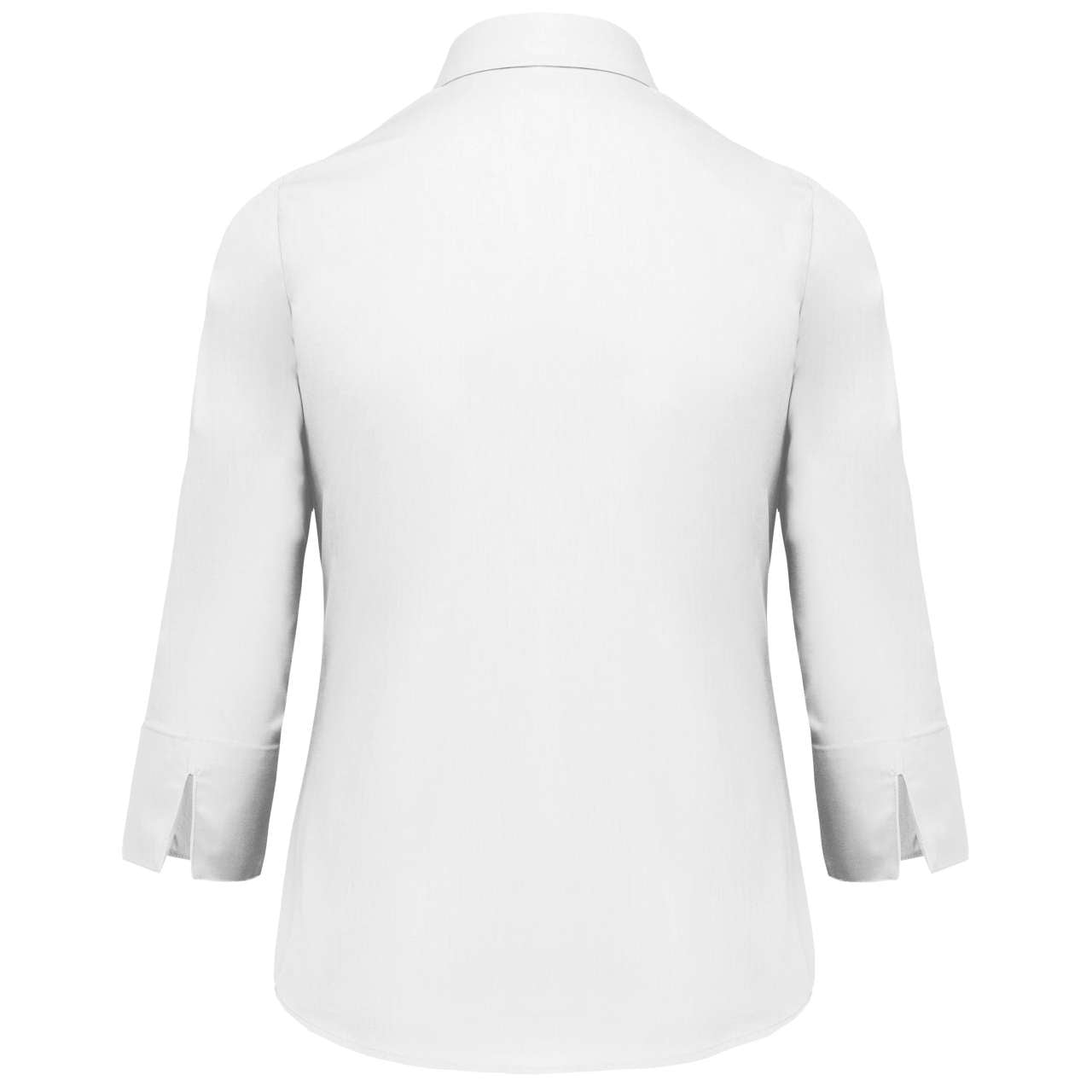 LADIES' 3/4 SLEEVED SHIRT - White - Additional