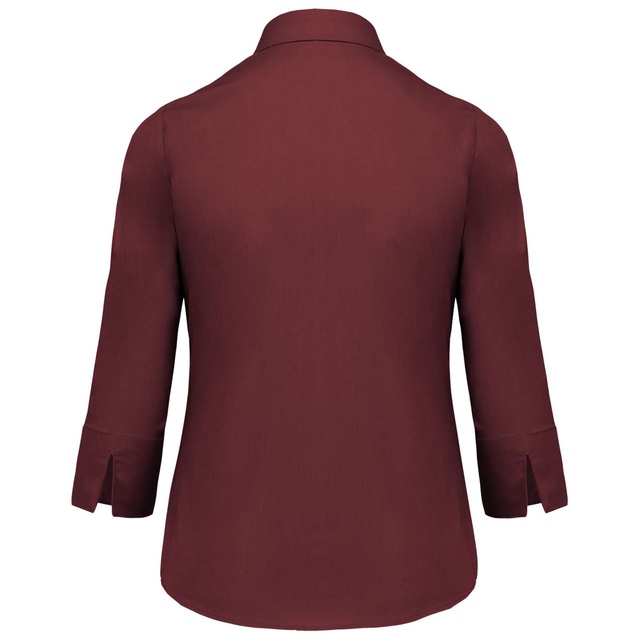 LADIES' 3/4 SLEEVED SHIRT - Wine - Additional