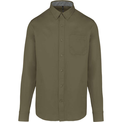 MEN'S NEVADA LONG-SLEEVE COTTON SHIRT - Light Khaki - colorimageurl
