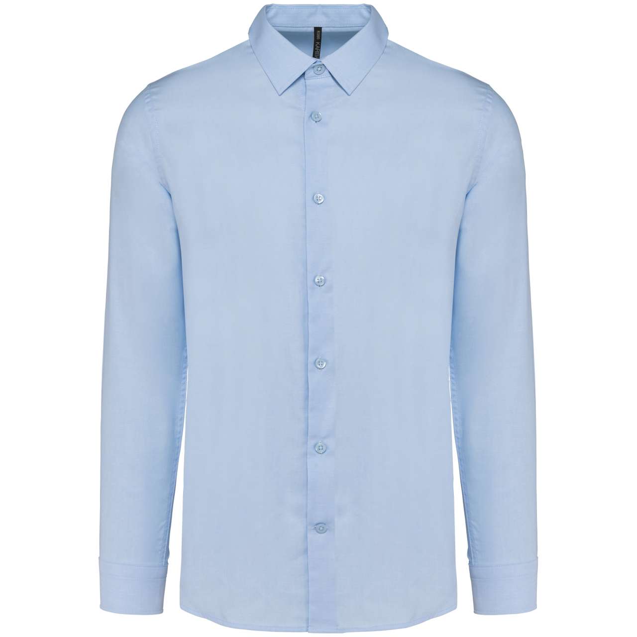 MEN LONG-SLEEVED EASY CARE SHIRT WITHOUT POCKET - Oxford Blue - colorimageurl