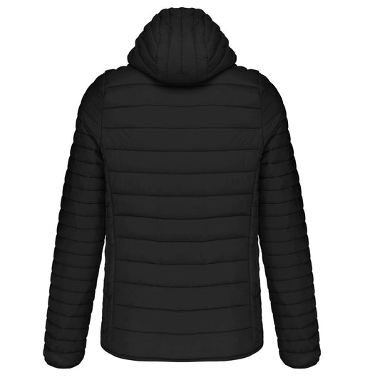 MEN'S LIGHTWEIGHT HOODED PADDED JACKET - Black - Main