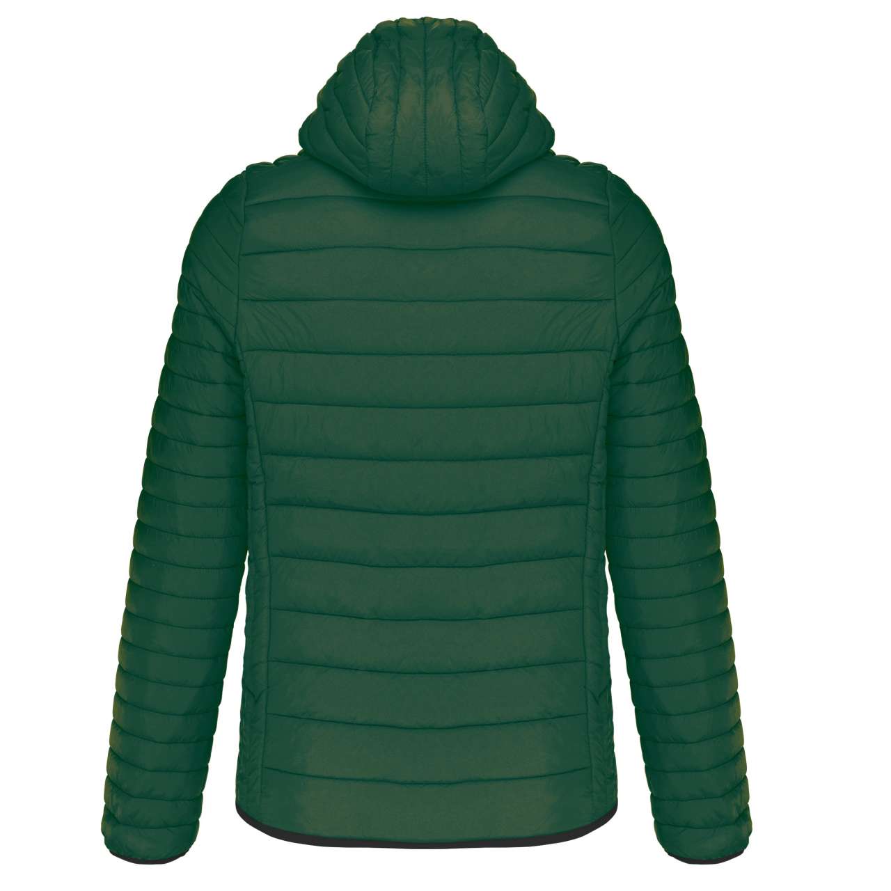 MEN'S LIGHTWEIGHT HOODED PADDED JACKET - Forest Green - Additional