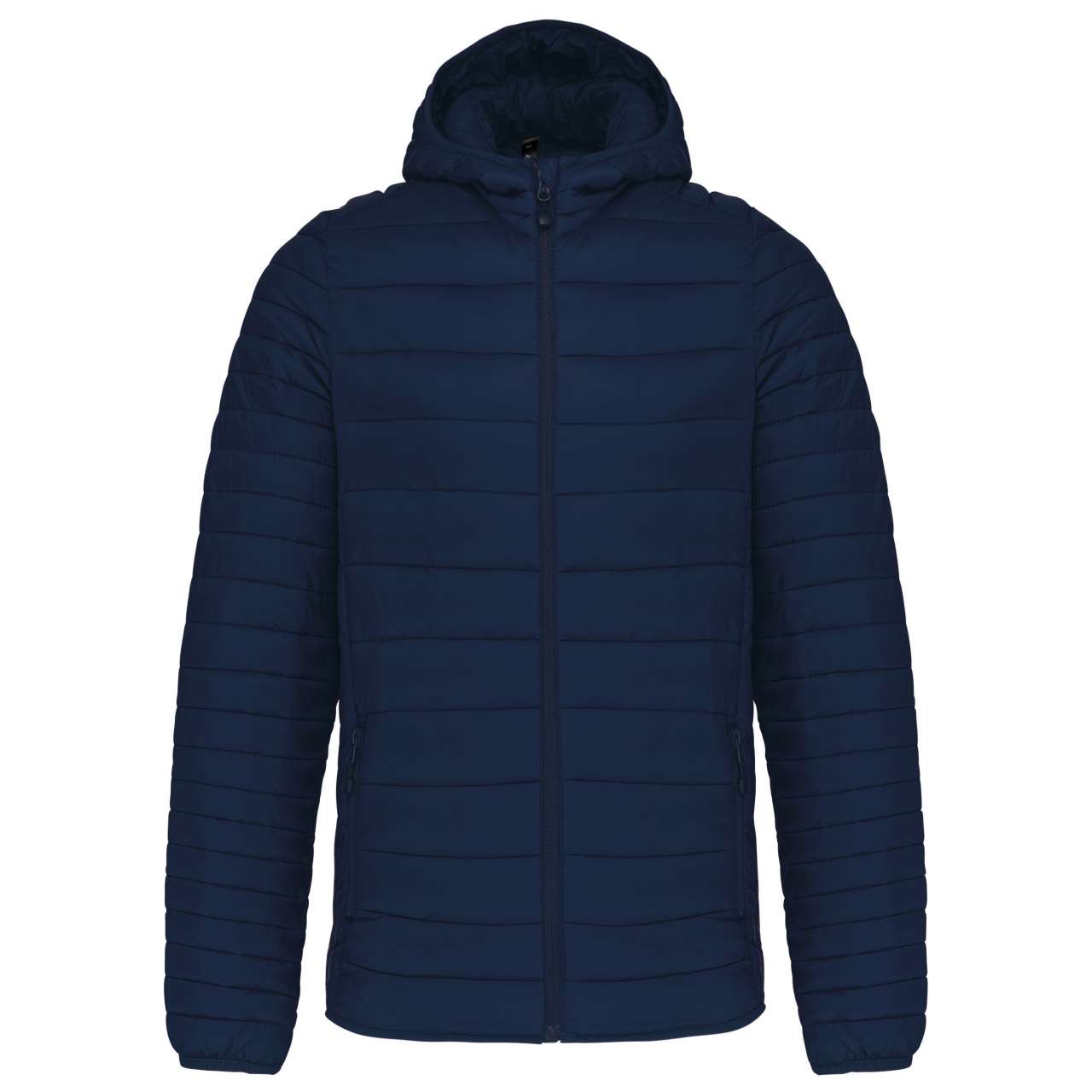 MEN'S LIGHTWEIGHT HOODED PADDED JACKET - Navy - Additional
