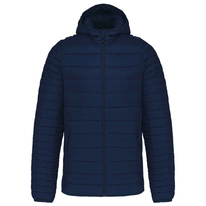 MEN'S LIGHTWEIGHT HOODED PADDED JACKET - Navy - Additional