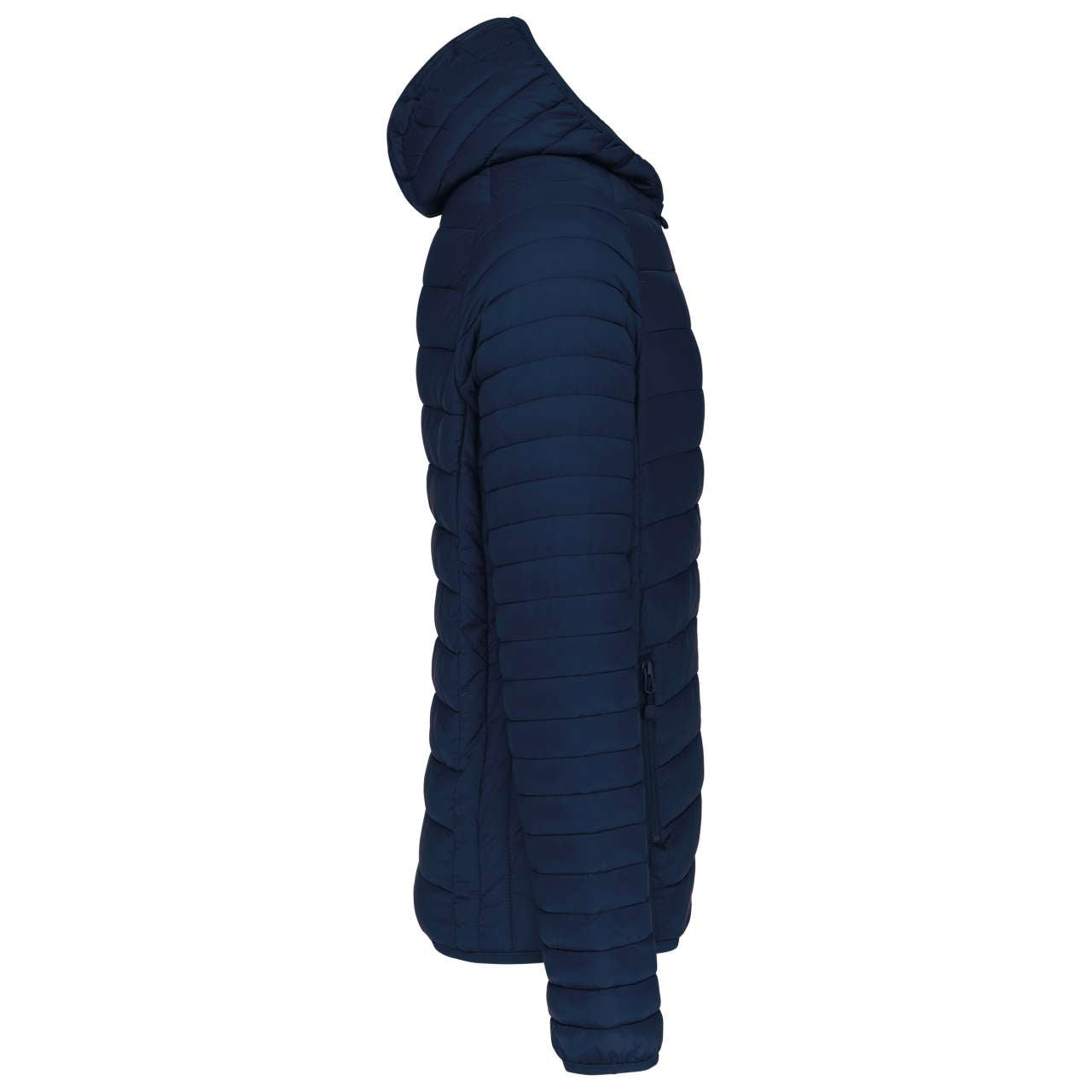 MEN'S LIGHTWEIGHT HOODED PADDED JACKET - Navy - Additional