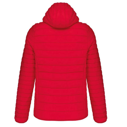 MEN'S LIGHTWEIGHT HOODED PADDED JACKET - Red - Main