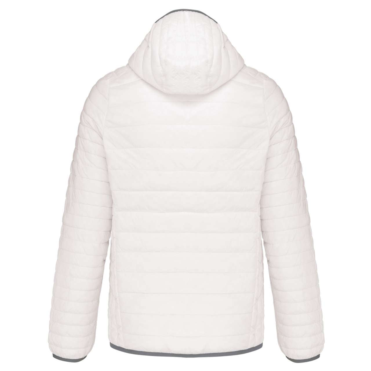 MEN'S LIGHTWEIGHT HOODED PADDED JACKET - White - Main