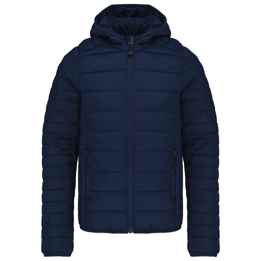 KIDS' LIGHTWEIGHT HOODED PADDED JACKET - Navy - colorimageurl