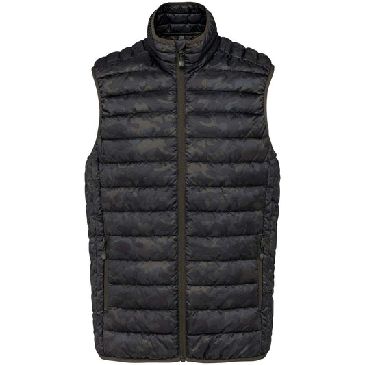 MEN’S LIGHTWEIGHT SLEEVELESS FAKE DOWN JACKET - Jungle Camo - Main