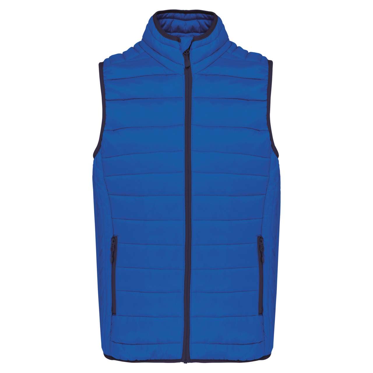 MEN’S LIGHTWEIGHT SLEEVELESS FAKE DOWN JACKET - Light Royal Blue - Main