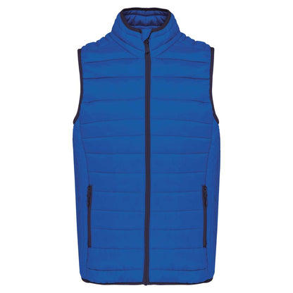 MEN’S LIGHTWEIGHT SLEEVELESS FAKE DOWN JACKET - Light Royal Blue - Main