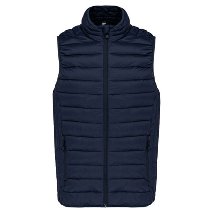 MEN’S LIGHTWEIGHT SLEEVELESS FAKE DOWN JACKET - Navy - Main