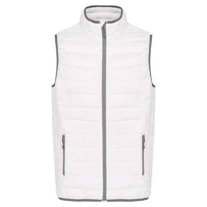 MEN’S LIGHTWEIGHT SLEEVELESS FAKE DOWN JACKET - White - Main