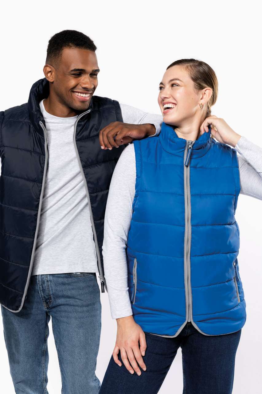 QUILTED BODYWARMER - White - Model