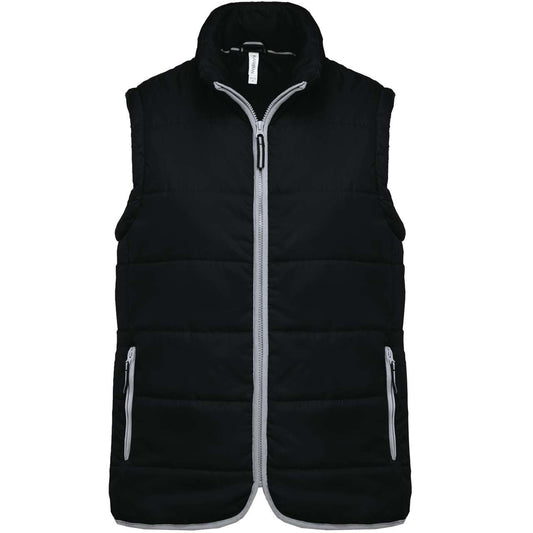 QUILTED BODYWARMER - Black - Main