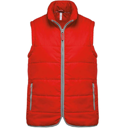 QUILTED BODYWARMER - Red - Main
