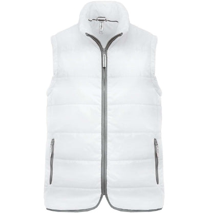 QUILTED BODYWARMER - White - Main