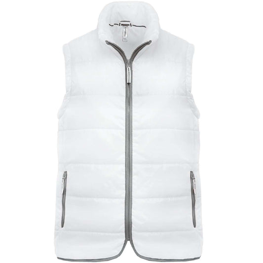 QUILTED BODYWARMER - White - Main