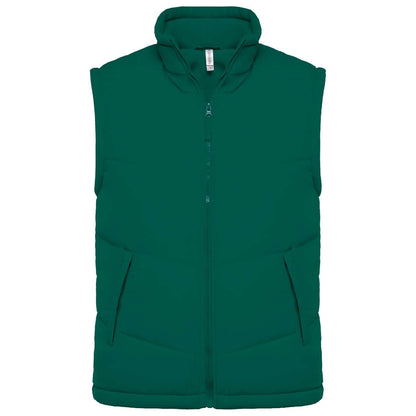 FLEECE LINED BODYWARMER - Dark Green - Main