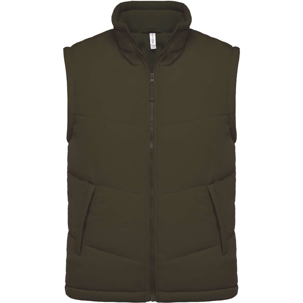 FLEECE LINED BODYWARMER - Mossy Green - Main