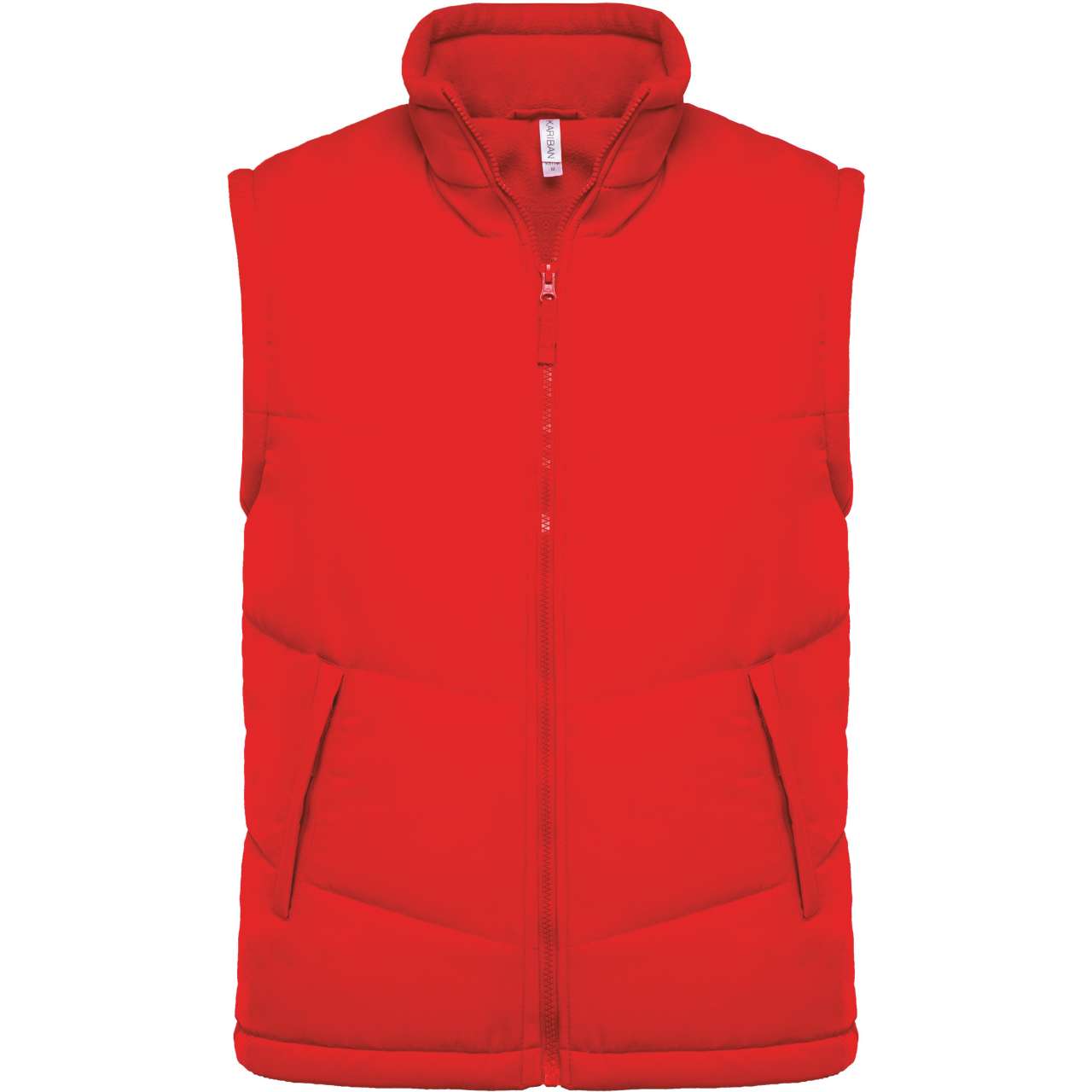 FLEECE LINED BODYWARMER - Red - Main