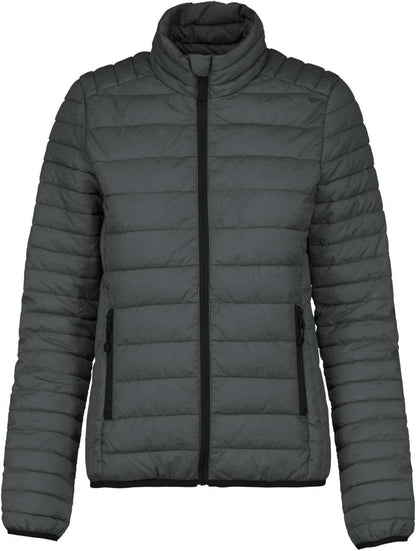 LADIES' LIGHTWEIGHT PADDED JACKET - Marl Dark Grey - colorimageurl