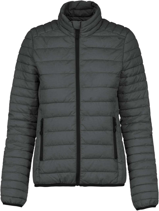 LADIES' LIGHTWEIGHT PADDED JACKET - Marl Dark Grey - colorimageurl