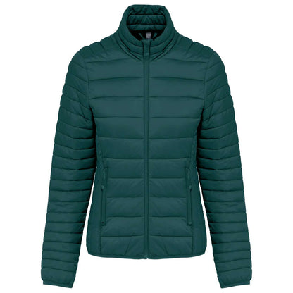 LADIES' LIGHTWEIGHT PADDED JACKET - Mineral Green - colorimageurl